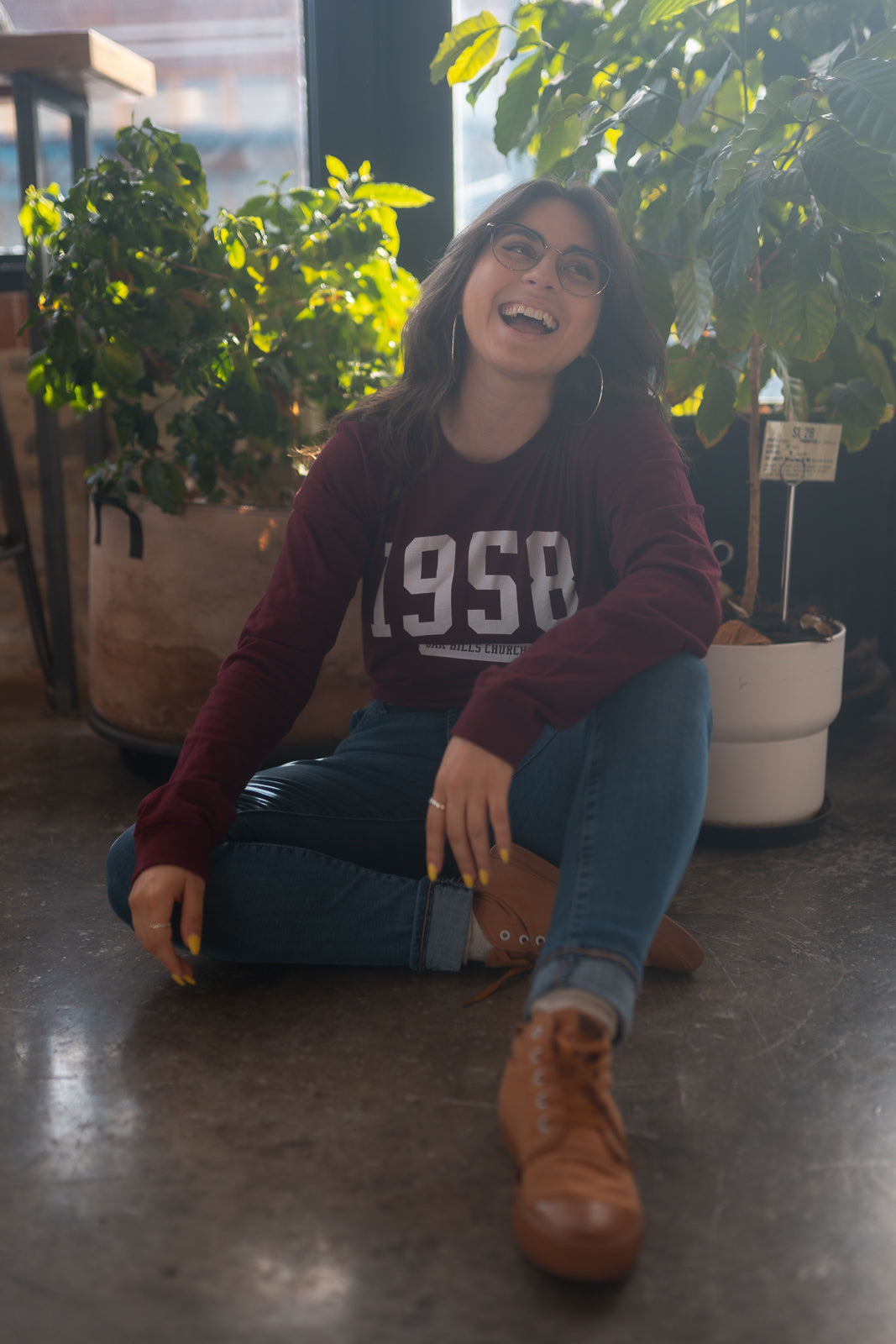 1958 Varsity Long Sleeve Tee