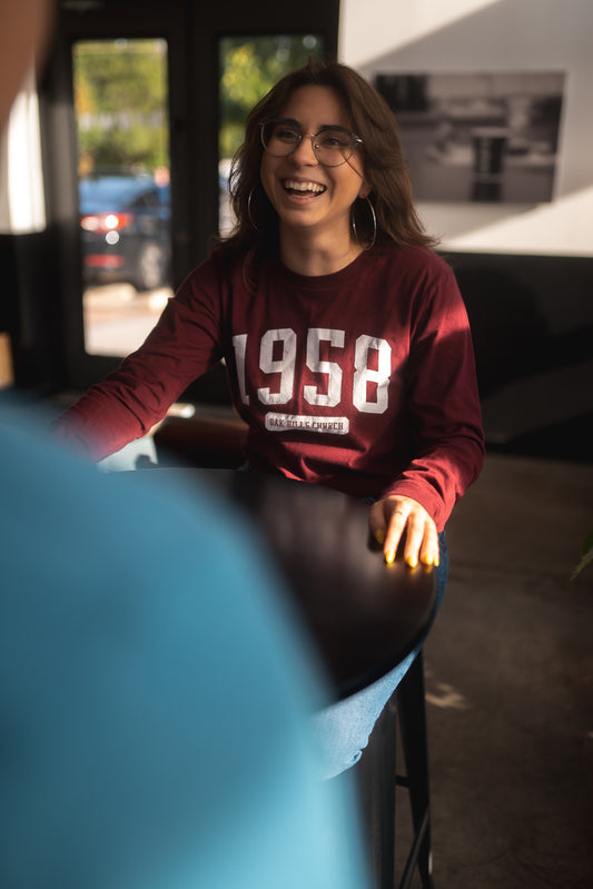 1958 Varsity Long Sleeve Tee