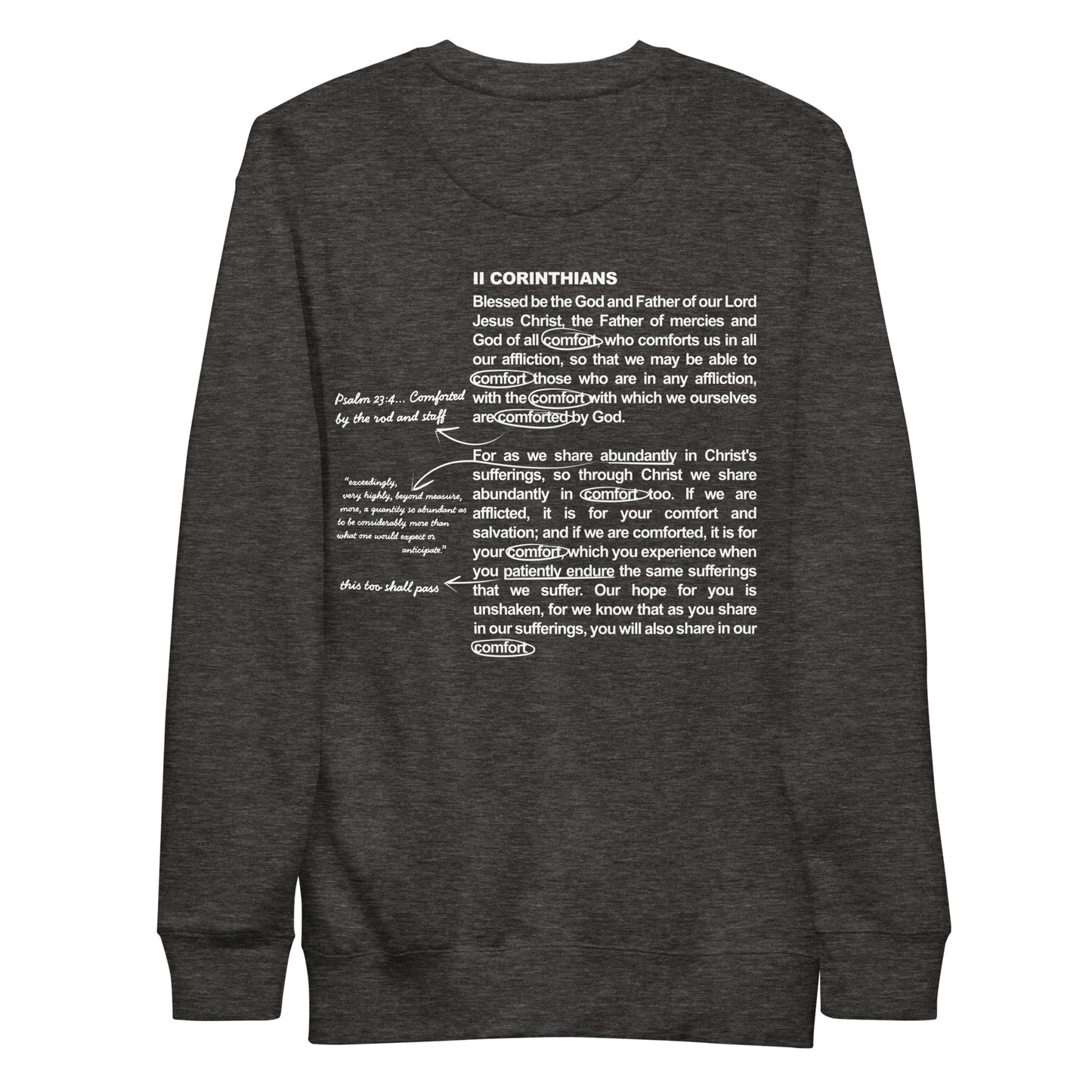 2 Corinthians 1:3-7 Sweatshirt