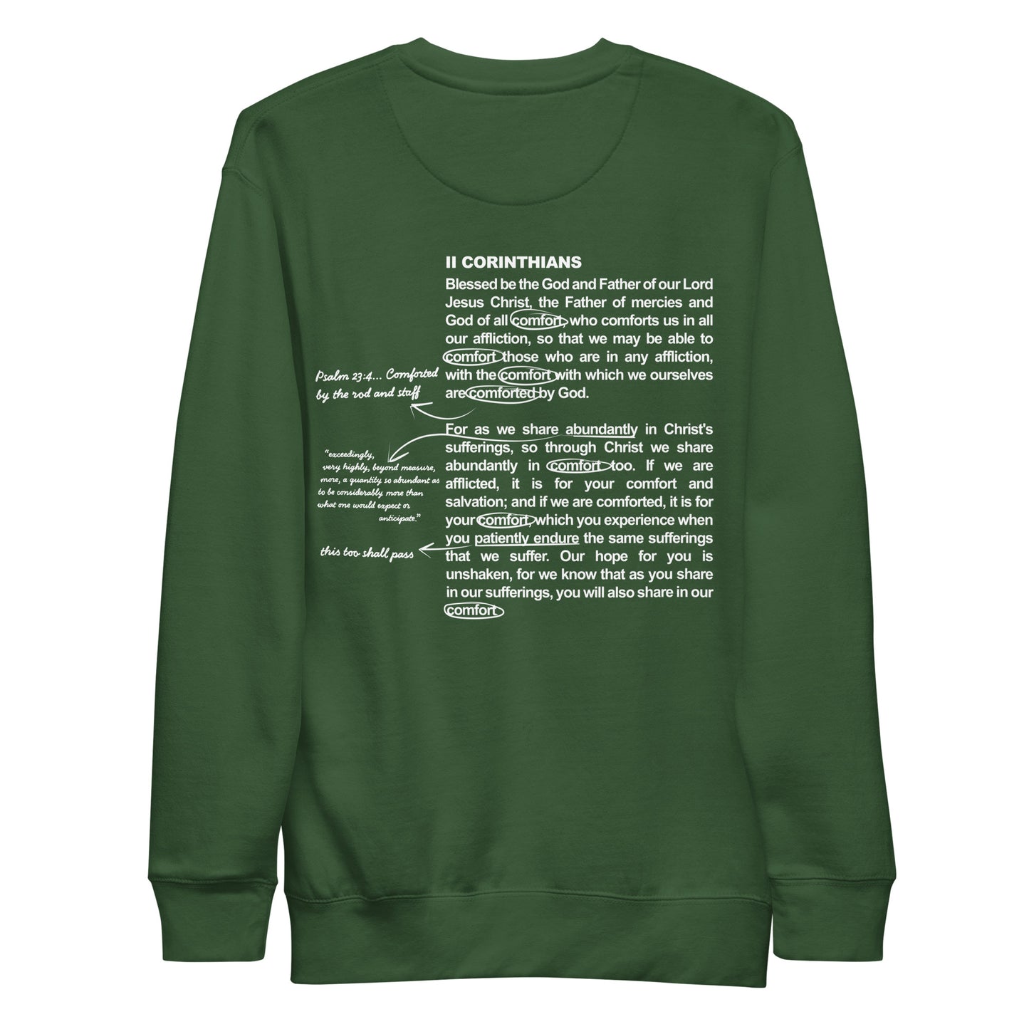 2 Corinthians 1:3-7 Sweatshirt
