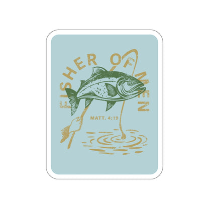 Fisher of Men Die-Cut Sticker Blue