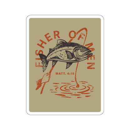 Fisher of Men Die-Cut Sticker Brown